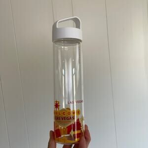 Starbucks Glass “welcome to Las Vegas” water bottle